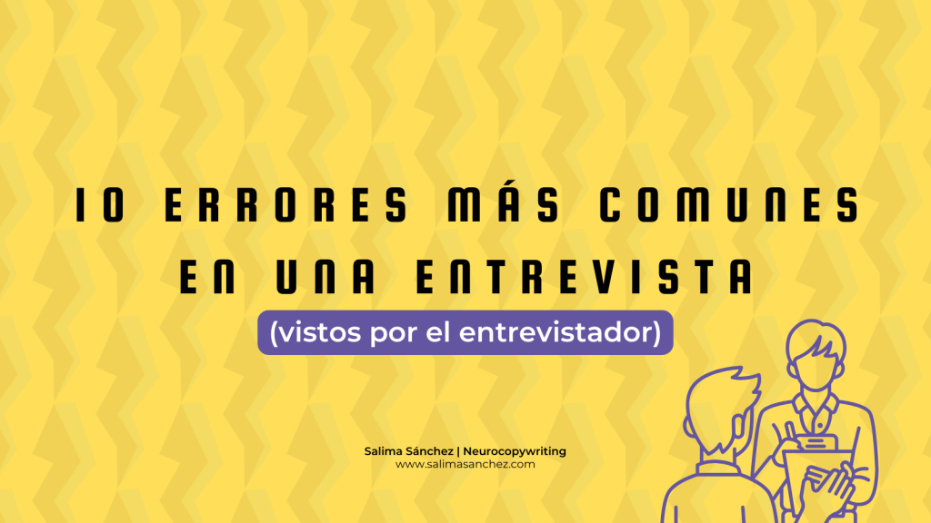 10 errores más comunes en entrevistas