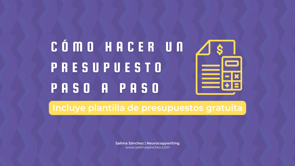 cómo hacer un presupuesto