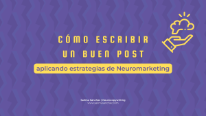 neuromarketing y redacción de contenidos para blog